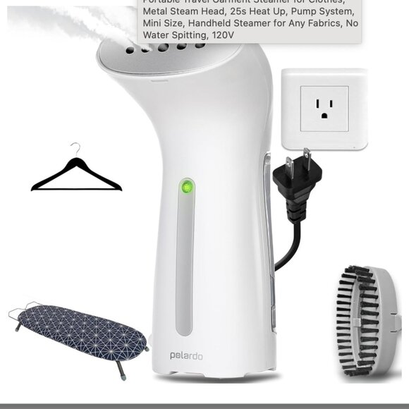 Portable Travel Garment Steamer for Clothes, Metal Steam Head, NO SPIT - Picture 1 of 1